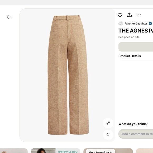 FAVORITE DAUGHTER Agnes Pant NWOT (Size 8) - Picture 2 of 5